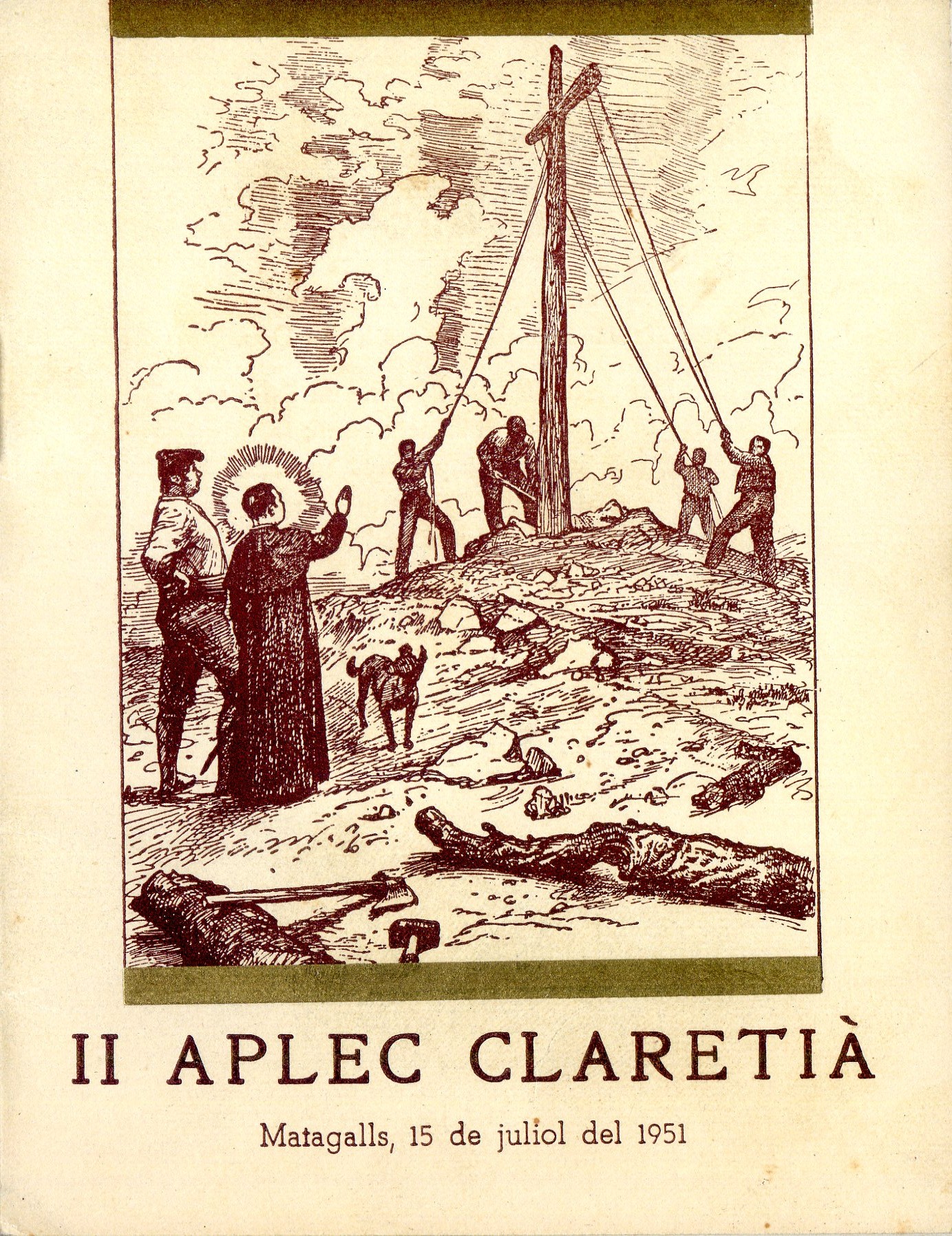 II Aplec claretià : Matagalls, 15 de juliol de 1951 - Portada
